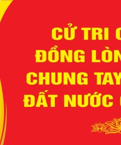 Mẫu pano chào mừng ngày bầu cử Đại biểu khoá XVI