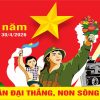 Mẫu pano ngang chào mừng ngày giải phóng miền Nam 30-4