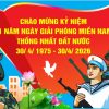 Mẫu pano tranh cổ động chào mừng ngày giải phóng miền Nam 30-4