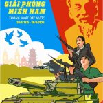 Mẫu pano treo chào mừng ngày giải phóng miền Nam 30-4