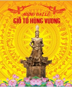 Mẫu phông nền mừng Đại lễ Giỗ Tổ Hùng Vương 10-3