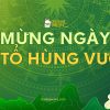 Mẫu phông nền mừng ngày giỗ tổ Hùng Vương