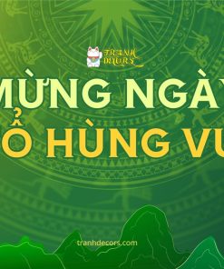 Mẫu phông nền mừng ngày giỗ tổ Hùng Vương