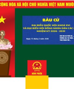 Mẫu phông nền trang trí bầu cử Đại biểu khoá XVI