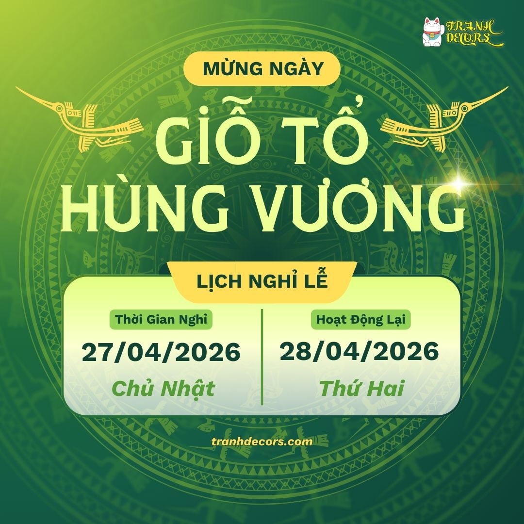 Mẫu poster lịch nghỉ lễ Giỗ Tổ Hùng Vương 2 Mẫu poster lịch nghỉ lễ Giỗ Tổ Hùng Vương