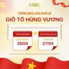 Mẫu poster thông báo nghỉ lễ giỗ tổ Hùng Vương