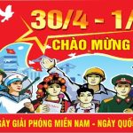 Pano chào mừng 30 tháng 4 và mùng 1 tháng 5