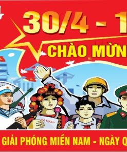 Pano chào mừng 30 tháng 4 và mùng 1 tháng 5