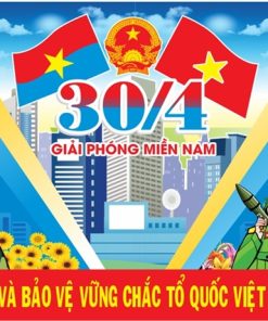 Pano chào mừng ngày giải phóng miền Nam 30-4