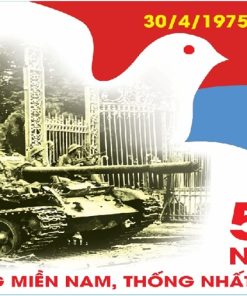 Pano kỷ niệm 51 năm ngày giải phóng miền Nam
