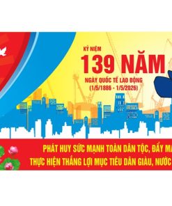 Pano kỷ niệm ngày Quốc tế lao động 1-5