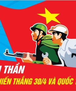 Pano kỷ niệm ngày giải phòng miền Nam và Quốc tế lao động