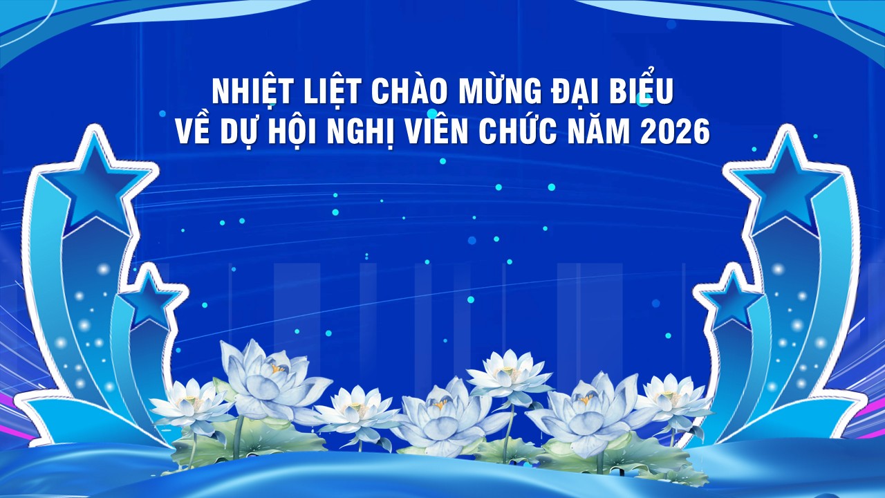 Slide Hội nghị cán bộ, công chức, viên chức, người lao động 47 trang 11 Phông chào mừng Đại biểu về dự hội nghị công viên chức