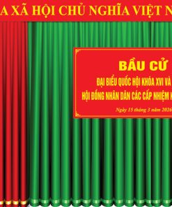 Phông market trang trí bầu cử Quốc hội khoá XVI