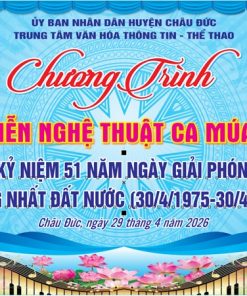 Phông nền biểu diễn nghệ thuật mừng 30 tháng 4