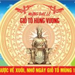 Mẫu phông nền sân khấu ngày Lễ Giỗ Tổ Hùng Vương 10-3