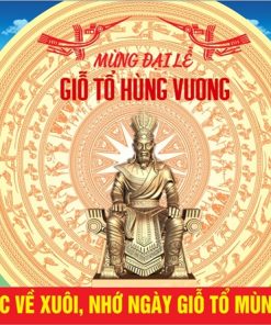 Phông nền sân khấu ngày Lễ Giỗ Tổ Hùng Vương 10-3