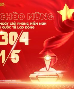Poster chào mừng ngày 30 tháng 4 và mùng 1 tháng 5