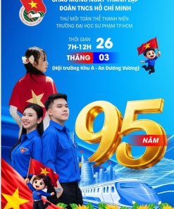 Poster thư mời chào mừng ngày thành lập Đoàn TNCS