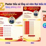 Mẫu poster tóm tắt tiểu sử ứng cử viên Đại biểu Quốc hội khoá XVI