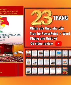 Mẫu slide bài thi chính luận bảo vệ nền tảng tư tưởng của Đảng lần thứ 6