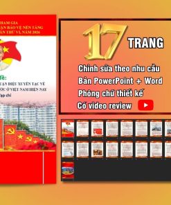 Slide bài dự thi chính luận bảo vệ nền tảng tư tưởng của Đảng lần thứ VI