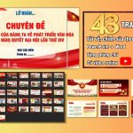 Slide báo cáo viên tư duy mới của Đảng về phát triển văn hoá