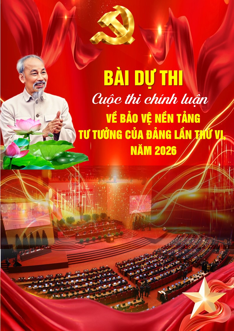 Trang bìa bài thi chính luận về bảo vệ nền tảng tư tưởng của Đảng lần thứ VI