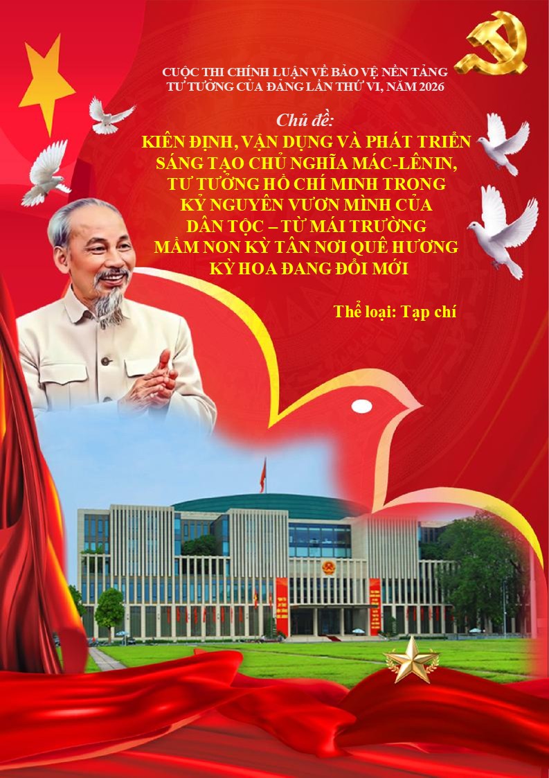 Ảnh bìa của bài dự thi bảo vệ nền tảng tư tưởng của Đảng mẫu số 7