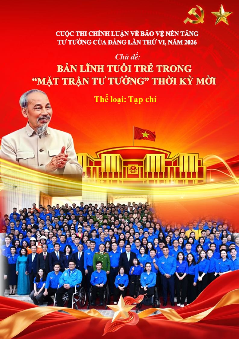 Bìa bài chính luận chủ đề Bản lĩnh tuổi trẻ trong mặt trận tư tưởng thời kỳ mới