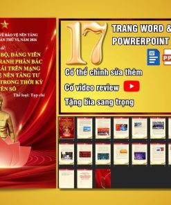 Mẫu file bài dự thi chính luận bảo vệ nền tảng tư tưởng của Đảng 2026
