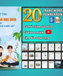 Dạng Word bài dự thi Đại sứ văn hoá đọc năm 2026