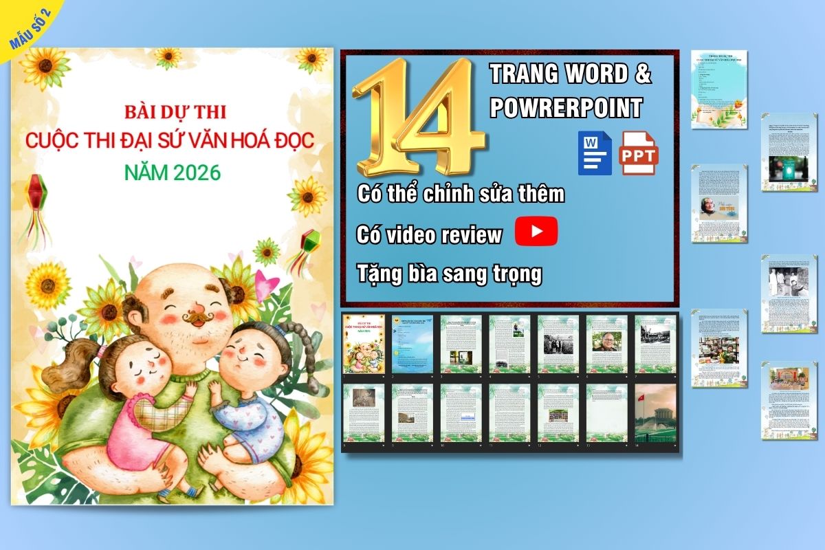 Dạng Word bài dự thi Đại sứ văn hoá đọc năm 2026 7 File bai du thi Dai su van hoa doc 2026