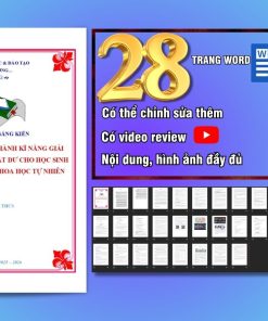 Mẫu sáng kiến kinh nghiệm môn KHTN Trung học Cơ sở (Phần Hoá học)