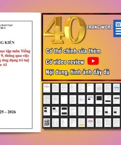 Mẫu sáng kiến kinh nghiệm môn Tiếng Anh cấp Trung học Cơ sở, năm 2026