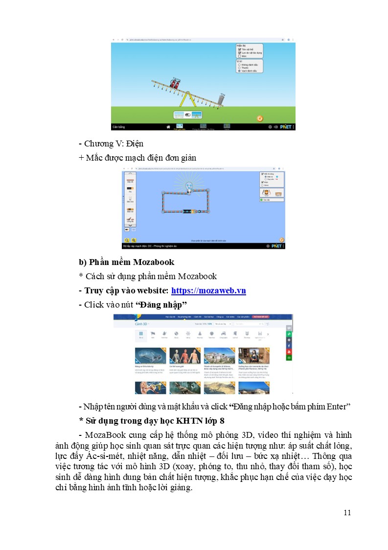 Mẫu sáng kiến kinh nghiệm môn Khoa học tự nhiên lớp 8 năm 2026 9 Cách dùng Mozabook