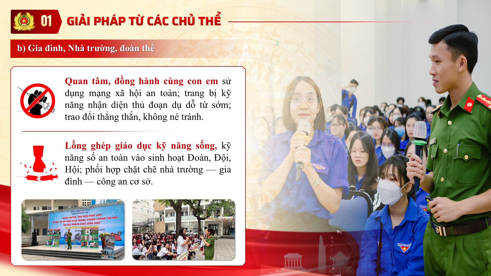 Slide báo cáo viên, tuyên truyền viên pháp luật giỏi trong lực lượng Công an Cơ sở, 2026 12 Giải pháp từ các chủ thể