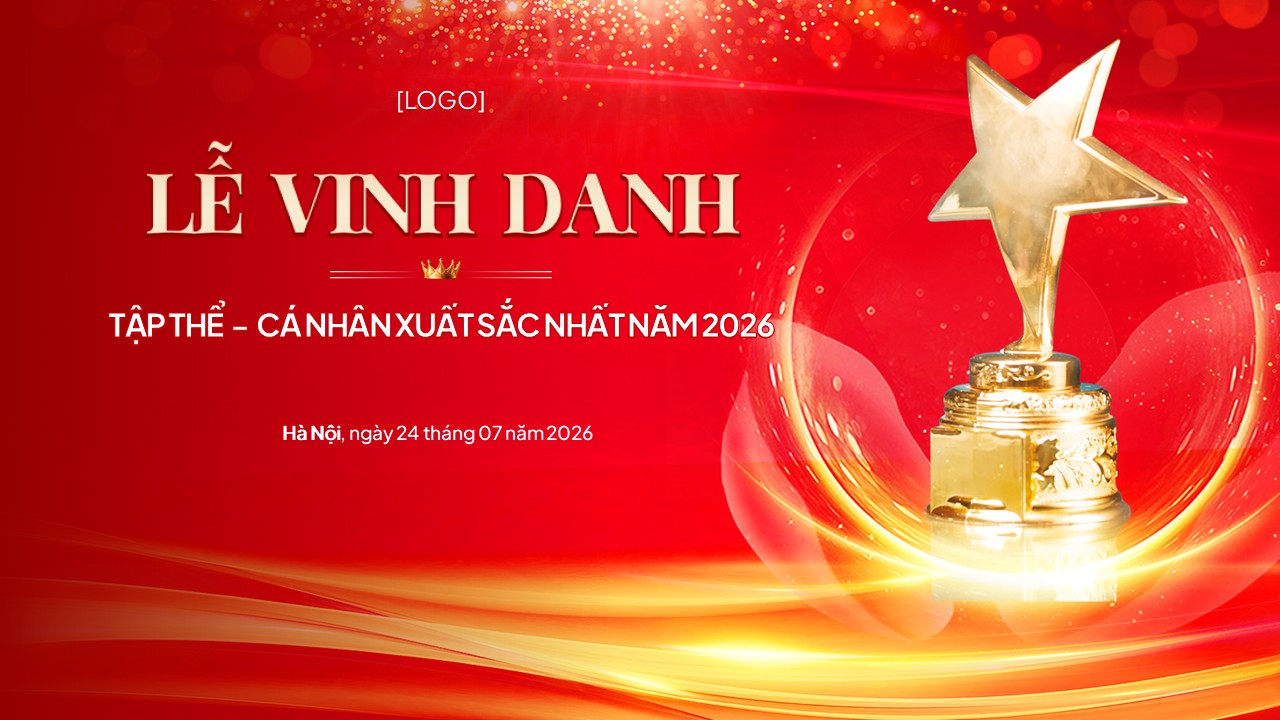 Mẫu PowerPoint vinh danh cá nhân và tập thể xuất sắc