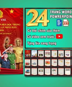Mẫu bài dự thi Đại sứ văn hoá đọc trong lực lượng CAND, năm 2026