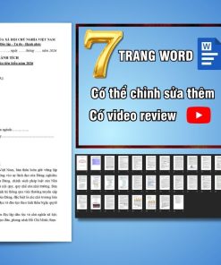 Mẫu báo cáo thành tích Đề nghị xét chọn Nhà giáo tiêu biểu năm 2026