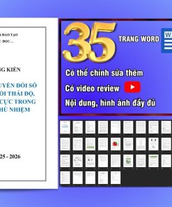 Mẫu sáng kiến kinh nghiệm Công tác chủ nhiệm lớp Tiểu học, năm 2026