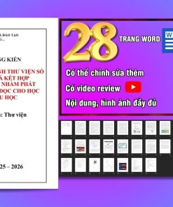 Mẫu sáng kiến kinh nghiệm Thư viện số cho học sinh, năm 2026
