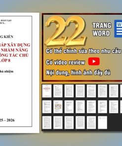 Mẫu sáng kiến kinh nghiệm công tác chủ nhiệm cấp THCS, năm 2026
