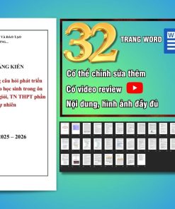 Mẫu sáng kiến kinh nghiệm môn Địa lý cấp THPT năm 2026