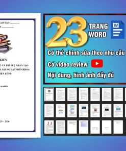 Mẫu sáng kiến kinh nghiệm môn Khoa học tự nhiên lớp 8, năm 2026