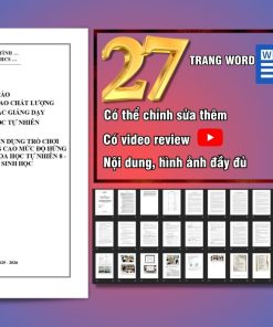 Mẫu sáng kiến kinh nghiệm môn Sinh học Trung học Cơ sở (KHTN) năm 2026