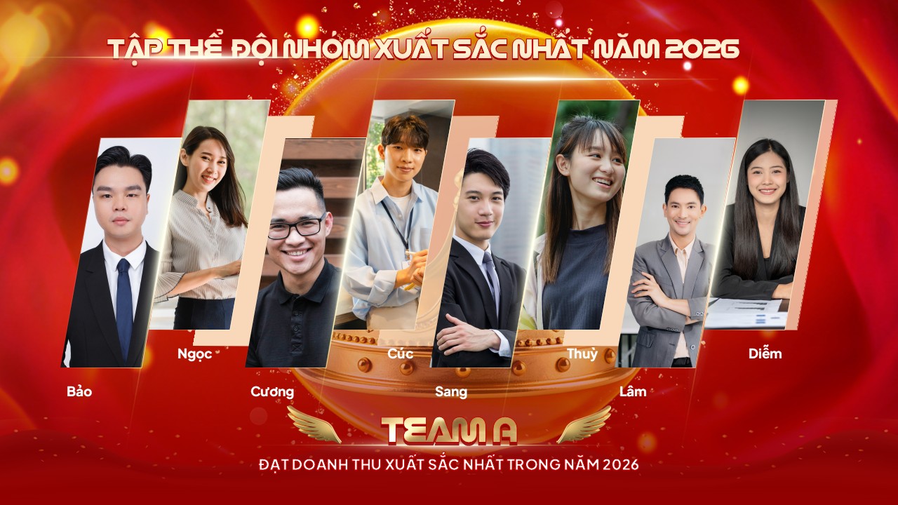Mẫu vinh danh tập thể sang trọng, hiện đại
