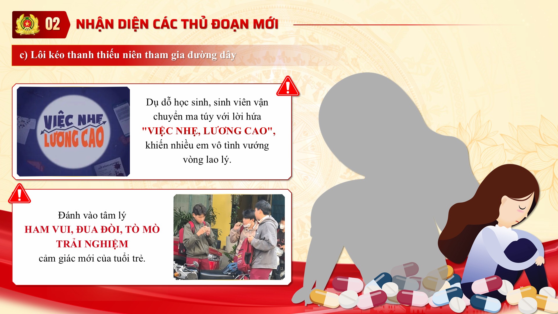 Slide báo cáo viên, tuyên truyền viên pháp luật giỏi trong lực lượng Công an Cơ sở, 2026 11 Nhận diện các thủ đoạn mới