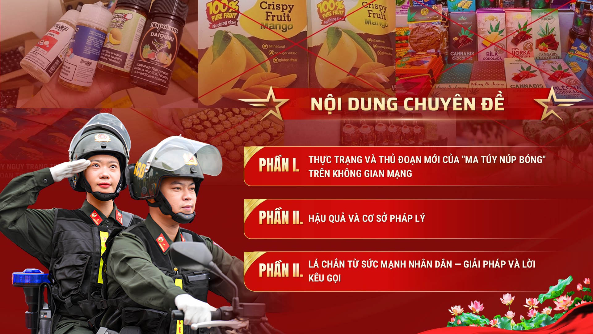Slide báo cáo viên, tuyên truyền viên pháp luật giỏi trong lực lượng Công an Cơ sở, 2026 9 Nội dung chuyên đề