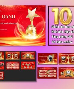 Slide vinh danh cá nhân và tập thể xuất sắc